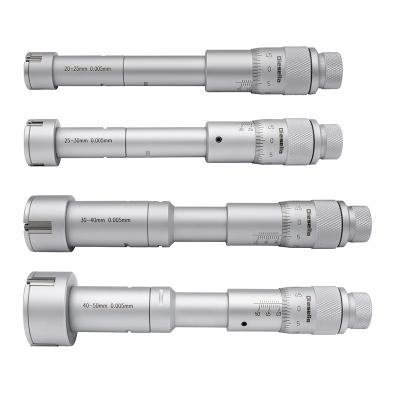 Indvendig 3-punkt mikrometre i sæt 20-50 mm inkl. forlænger og kontrolringe